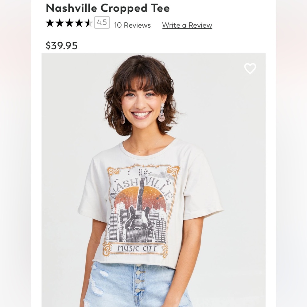 Altar’d State Nashville Cropped Tee